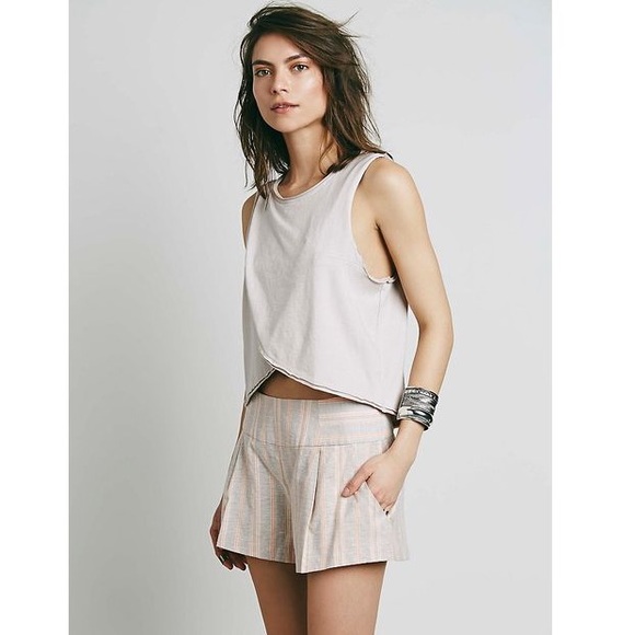 Free People Pants - Free People // Austin Pleated Striped Shorts🌛